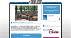 Desktop Screenshot of kulturforum-landshut.de